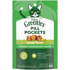 Poche pilule Greenies pour chats, facilitant l'administration