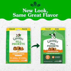 Greenies pochette pilules chien ouverte, préparation rapide du traitement