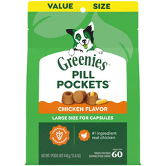Greenies pochette-pilules chien grande, administration facile des médicaments sans stress
