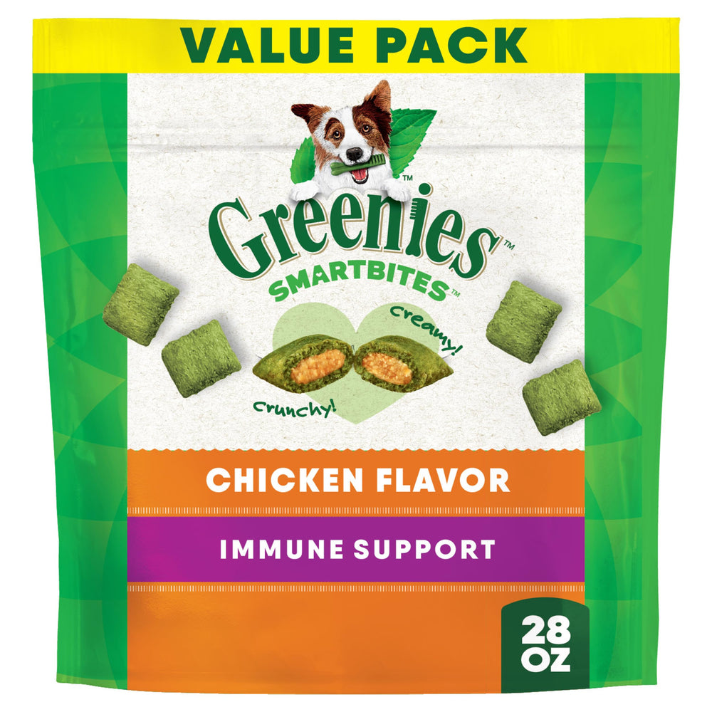 Greenies Smartbites : textures duales visibles pour récompenser votre chien avec plaisir.