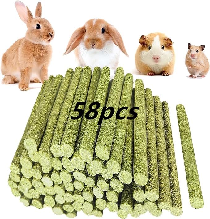 GREMBEB bâton foin lapin : stimulation naturelle de la mastication.