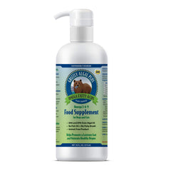Grizzly Algal Plus flacon 473 ml, huile oméga naturelle pour chiens et chats.