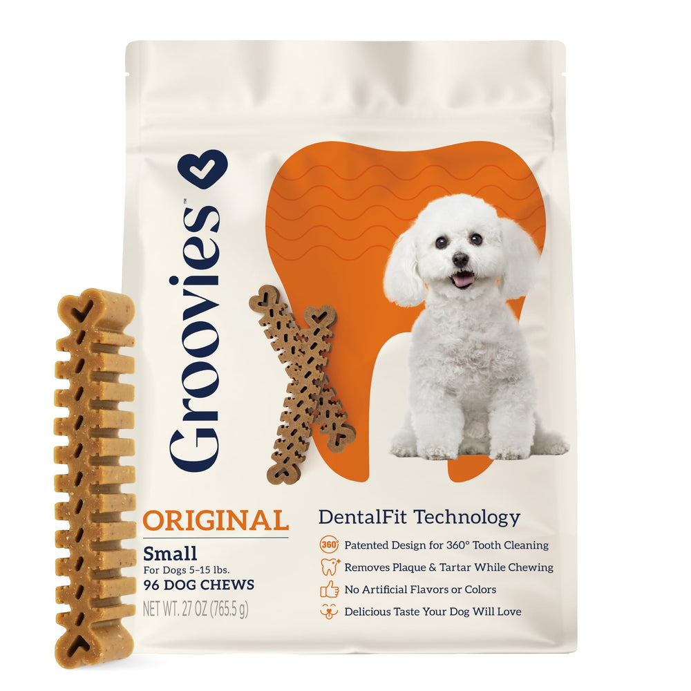 Groovies DentalFit: équilibre dents et haleine plus fraîche possible.