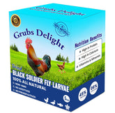 Grubs Delight, sac reutilisable 5lb: pratique pour nourrir vos poules durablement.