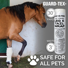 Guard-Tex Wrap auto-adhésif ne colle pas à la peau.