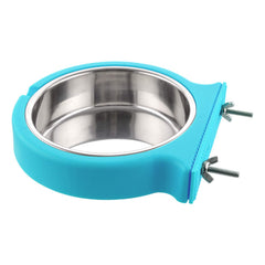 Guardians gamelle cage amovible en inox bleu, pratique pour hydratation rapide.