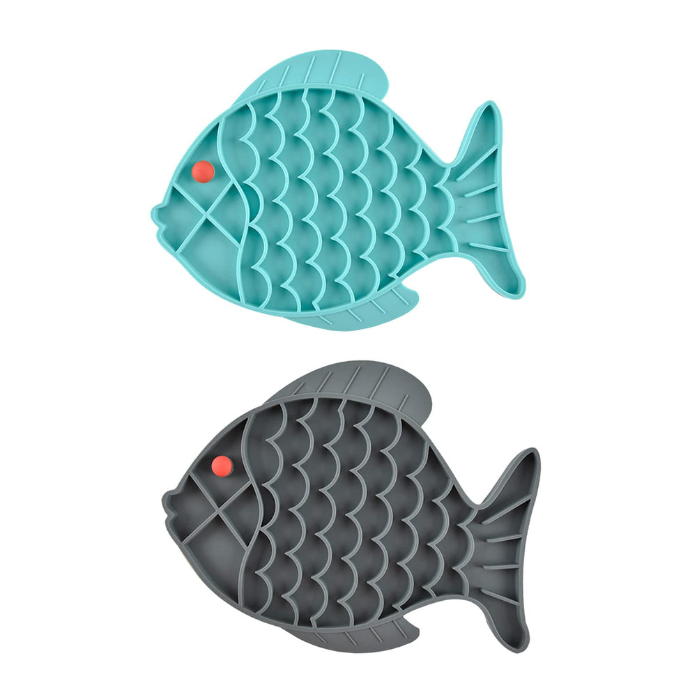 Guardians bol lent poisson bleu-gris pour une alimentation plus calme et contrôlée