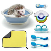 Gucvdnple ensemble-baignoire-petit-animal pliable, pratique pour bain rapide et confortable.