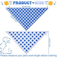 Guiqulai bandana bleu plaid, parfait pour les sorties et balades