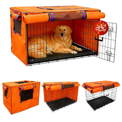Guwamy couvre-cage chien 48 pouces volets opaques pour intimité
