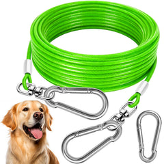 HaiYUAN câble d'attache chien bleu de 10 pieds pour plus de liberté sécurisée.