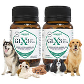 GLX3 HAKA Life: bouteille et gélules soutiennent les articulations des chiens.