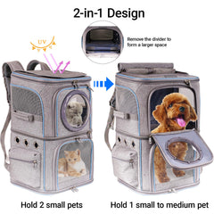 Halinfer sac porte-chat dimensions 15x11x22, ajustement d’un seul animal.