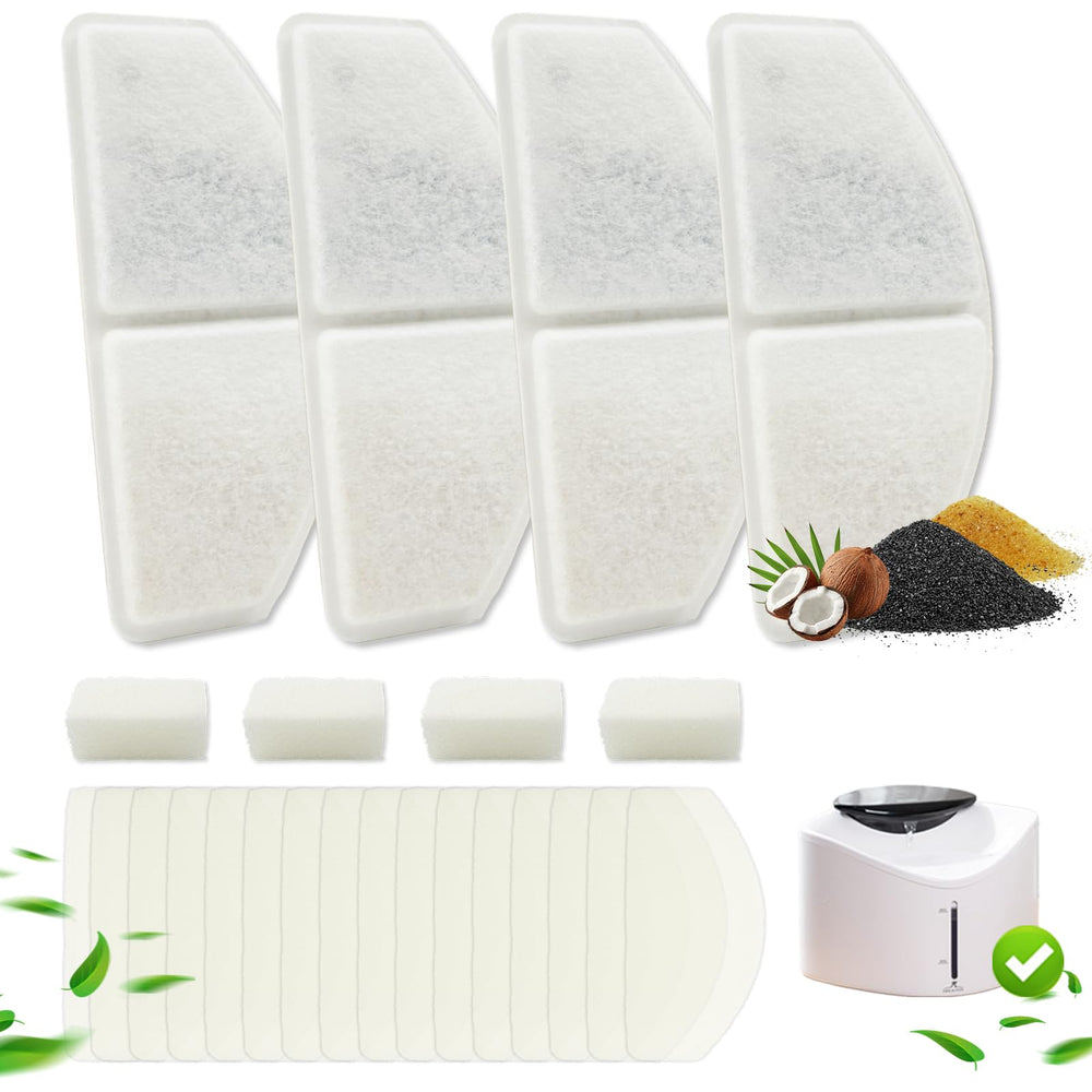 HALKYDY YPD-C015W: filtre de remplacement pour fontaine chat, eau plus fraîche