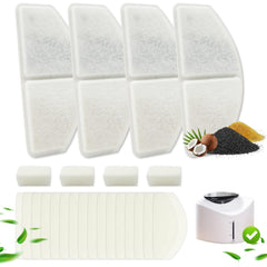 HALKYDY YPD-C015W: filtre de remplacement pour fontaine chat, eau plus fraîche