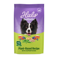 Halo Holistic sac 21 lb: nourriture sèche végétale avec superaliments pour chiens.