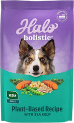 Halo Holistic Chien Végan – Ingrédients végétaux, soutien digestion et énergie.