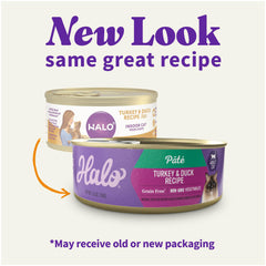 Halo Pâté Chat ingrédients réels et naturels pour une alimentation complète.