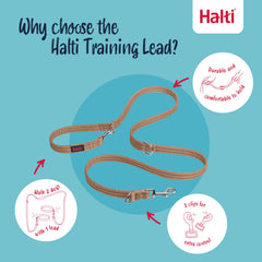 Halti Training Leash, matériau léger et durable, idéale pour promenades.