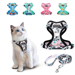 Harnais Halypet pour chat anti-evasion avec boucles intégrées et maintien sûr.