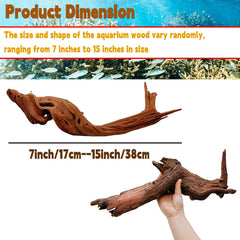 Hamiledyi bois flotté pour aquarium, décor ramifié naturel, refuge idéal pour poissons.