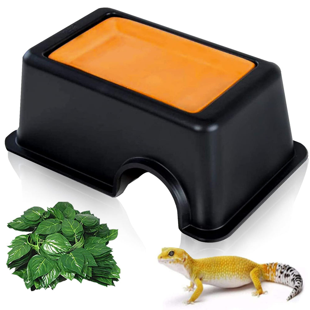 Hamiledyi boî te cache reptile humidificateur refuge sûr et humide pour reptiles