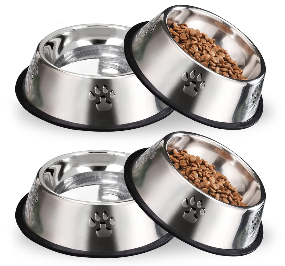 Hamiledyi bol en inox pack 4 pour petits animaux, durable et pratique.