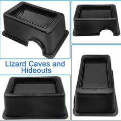 Hamiledyi cache reptile design rectangular abri privé discret
