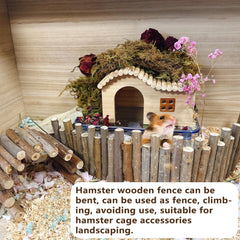 Hamiledyi décoration-cage-bois – transforme l'espace en habitat naturel.