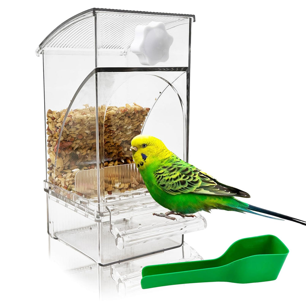Hamiledyi distributeur-graines-automatique pratique pour nourrir sans désordre dans la cage