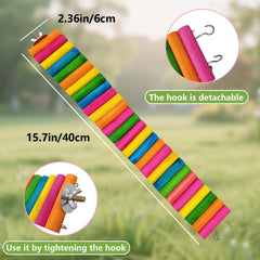 Hamiledyi échelle flexible en bois, aide à l'escalade et stimule l'activité physique.