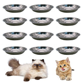 Hamiledyi gamelle inox pour chat, plat sûr et durable pour repas quotidiens.
