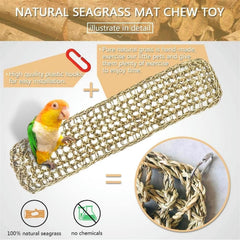 Hamiledyi hamac herbe de mer pour oiseaux, espace de percage confortable