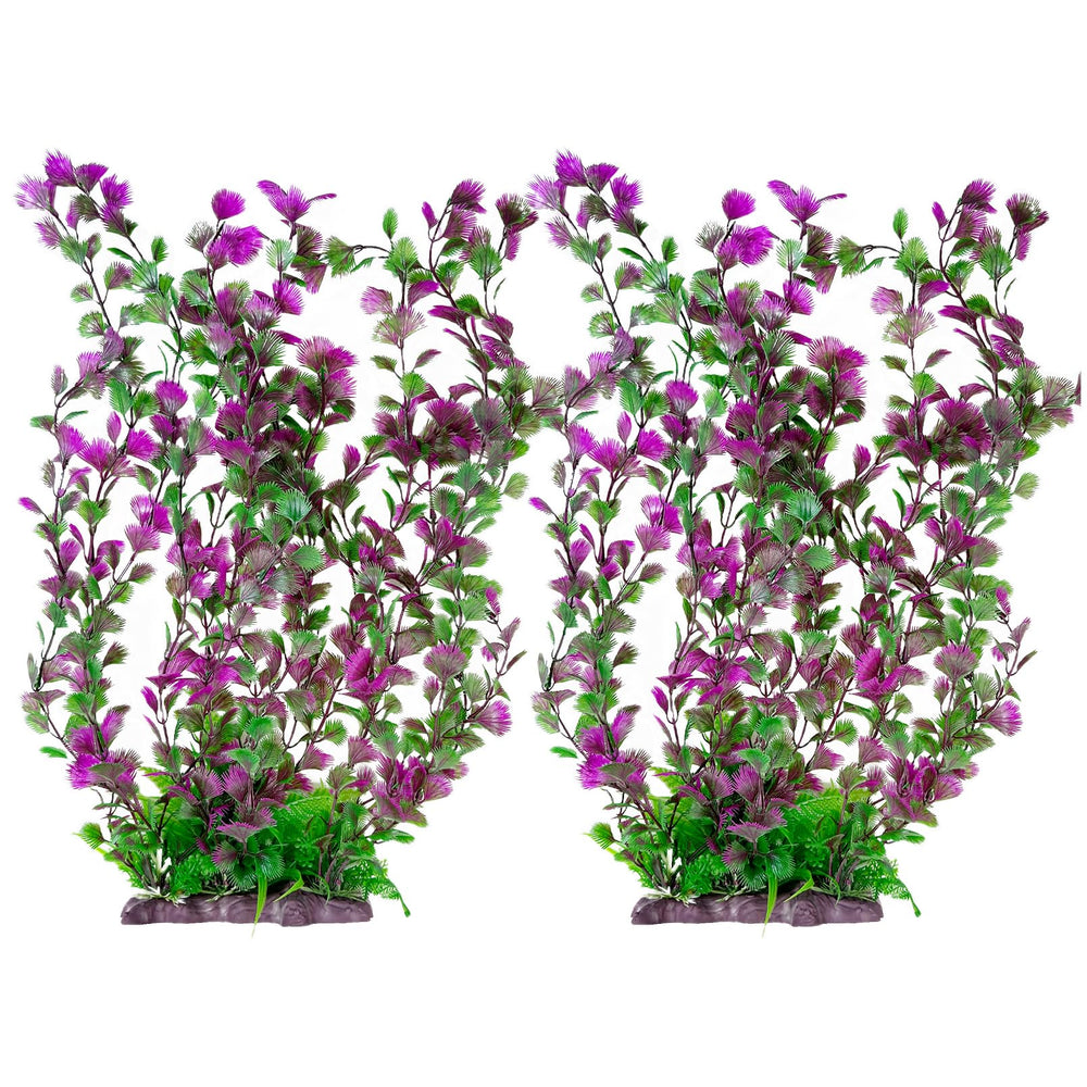 Hamiledyi plante aquatique haute 20,4 pouces avec base céramique stable pour un maintien sûr.