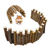 Hamiledyi pont hamster bois 19,7x3,9 po – espace jeu sûr pour rongeurs.