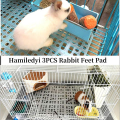 Hamiledyi tapis-pieds lapin bleu réduit le contact avec les débris