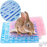 Hamiledyi tapis-pieds lapin rose protègent les pattes sur le fond de cage