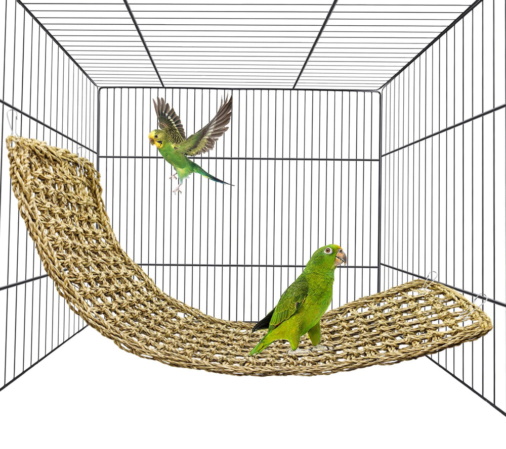 Hamiledyi tapis seagrass oiseaux 30 pouces, parfait pour grimper et se reposer.