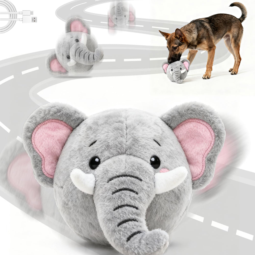 Hanarook jouet chien elephant interactif, peluche résistante pour l'exercice quotidien.