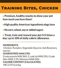 Ingrédients principaux : poulet et citrouille dans les bouchées Hank & Harley.