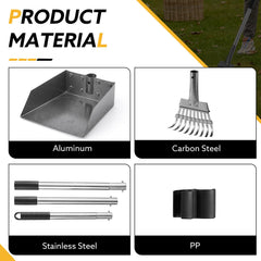 HANTOP matériaux aluminium et acier inoxydable, durables et faciles d'entretien.