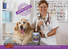 Hanzi Pets Tru-Krill - source supérieure d'Omega-3 et Omega-6 pour une digestion optimale.