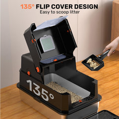 HAPAW litiere anti fuite 3 couches et charbon absorbant les odeurs.