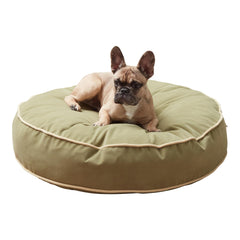 Happy Hounds lit rond coussin, doux et confortable pour chien qui aime se blottir.