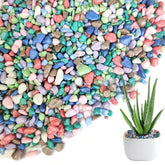 HappyFiller gravier coloré blanc pour décoration pots et terrariums.