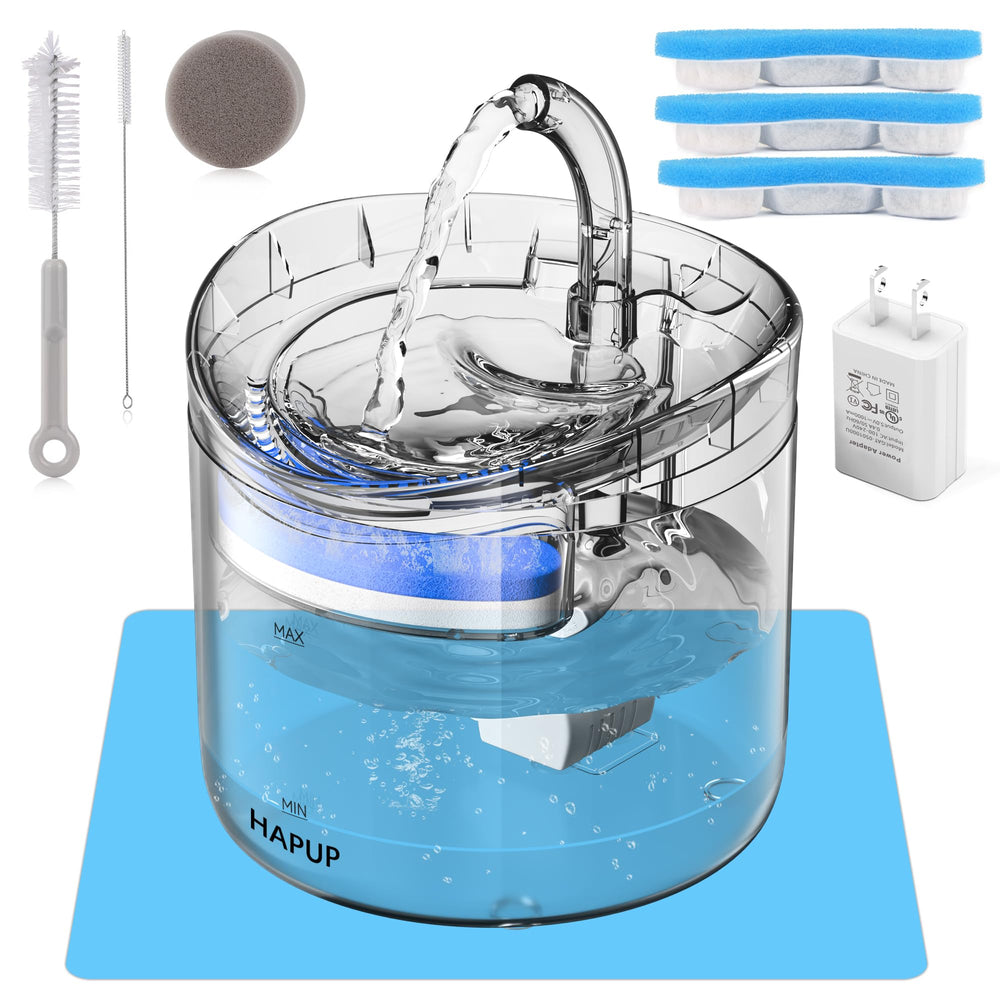 HAPUP fontaine-chat-robinet-arc : flux en arc pour attirer les chats à boire.