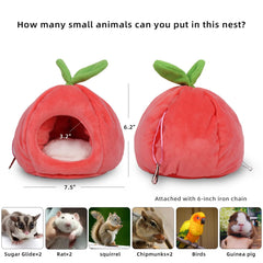 HardcorePet nid-cachette velours intérieur, toucher doux pour hamster.