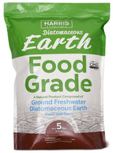 Harris Terre Diatomée Alimentaire 5lb — emballage visible, usage sûr autour des enfants et des animaux.