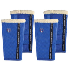Bottes antimouches Harrison Howard bleu signature pour cheval, confort et protection UV.