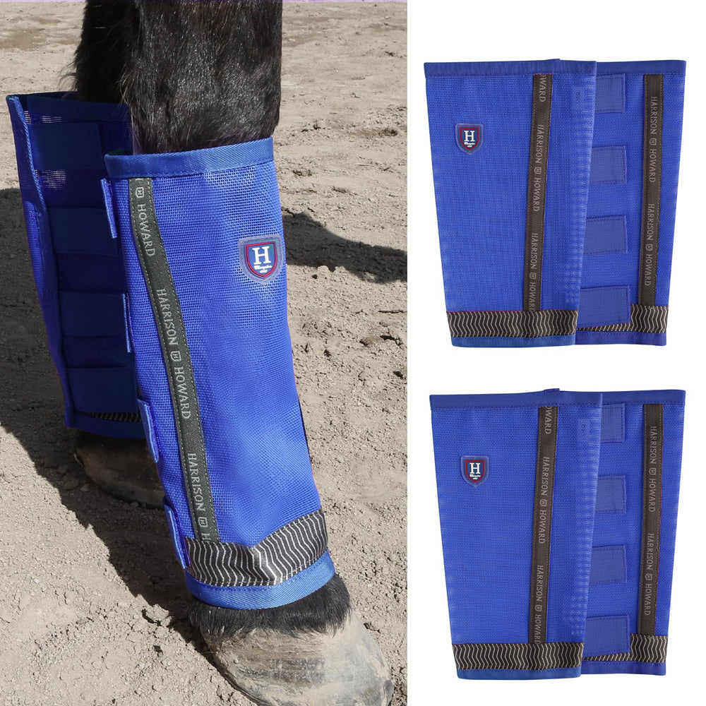 Bottes Harrison Howard anti-mouches en mesh, protection UV pour le cheval.